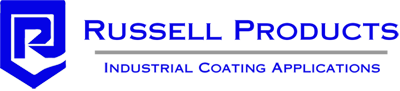 Blue Russell Products logo, Industrial Coatings Applications.